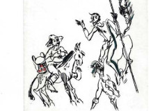 2017.2.b - Jaroslav Dajc, Don Quichot en Anscho Panza. Prijs: € 8,00